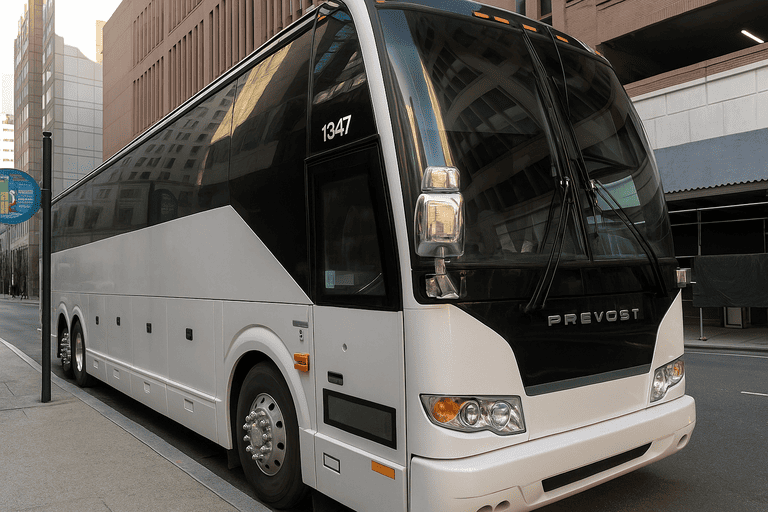 a Charter Bus Rental Taylor coach bus